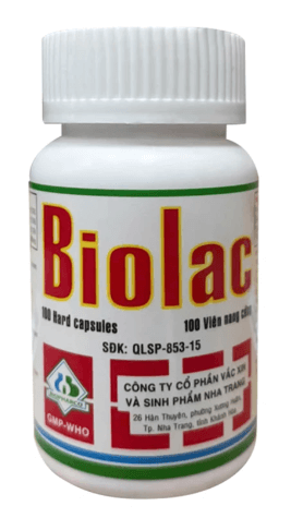 Men vi sinh sống Biolac Biopharco điều trị tiêu chảy, rối loạn tiêu hóa (100 viên)